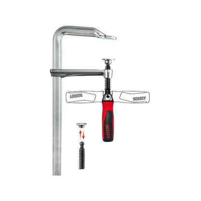 Bessey, Steel GZ Screw Clamps with 90deg foldable handle