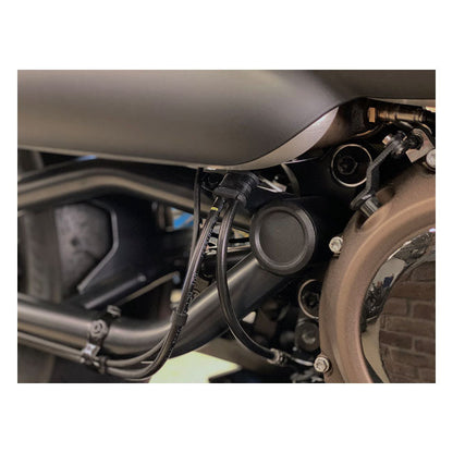 Killer Custom, Sportster S swingarm axle cover set. Black