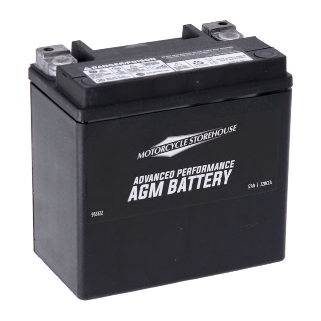 MCS, Advance Series AGM sealed battery 12v, 12ah, 220cca