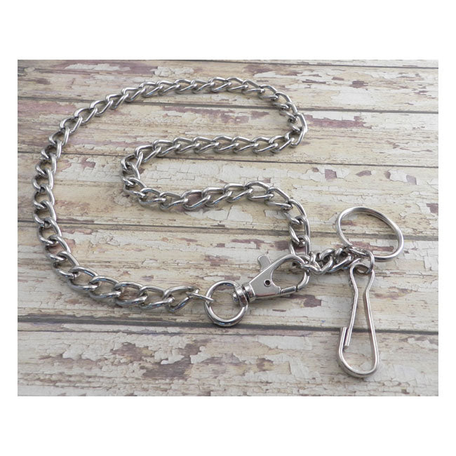 Amigaz Wallet Chain Punk Leash - Chain Necklace Combo 29"