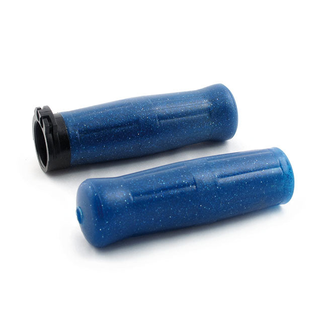 Avon Old School grips coke bottle look, blue sparkle