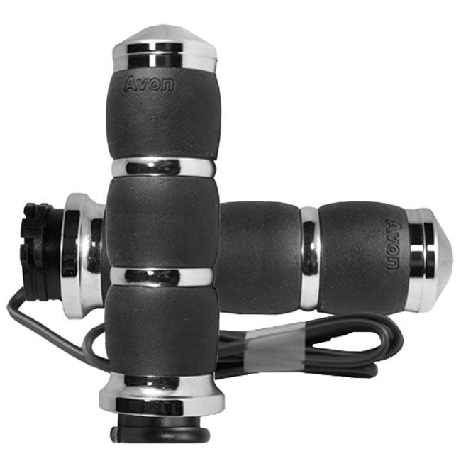 Avon, Heated Velvet Air Cushion Grips, Chrome , e- Throttle