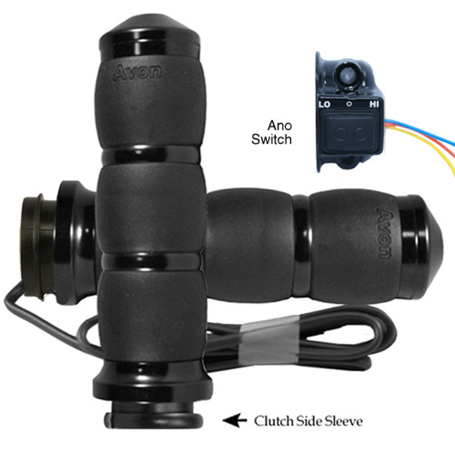 Avon, Heated Velvet Air Cushion Grips, Black Anodized