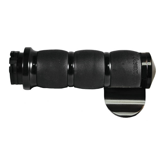 Avon Velvet air cushioned grips, black anodized