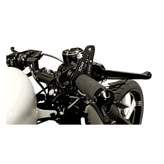 Avon, ICruz throttle lock. Black anodized