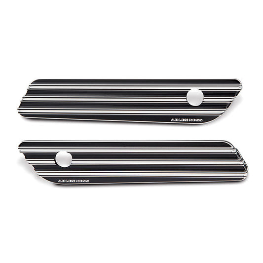 Arlen Ness, saddlebag latch cover set. 10-Gauge, black CC