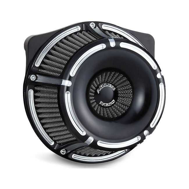 Arlen Ness, inverted air cleaner kit ''Slot Track'' Black CC