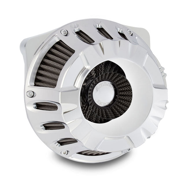 Arlen Ness, inverted air cleaner kit ''Deep Cut''. Chrome