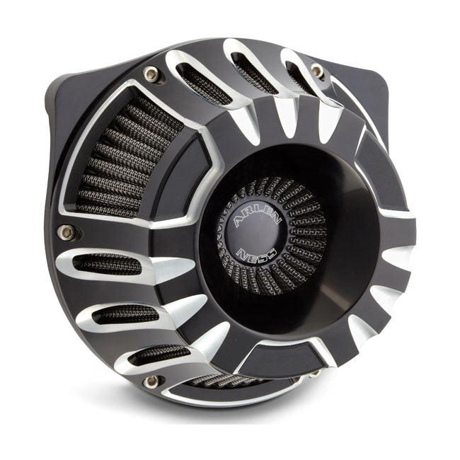 Arlen Ness, inverted air cleaner kit ''Deep Cut''. Black CC