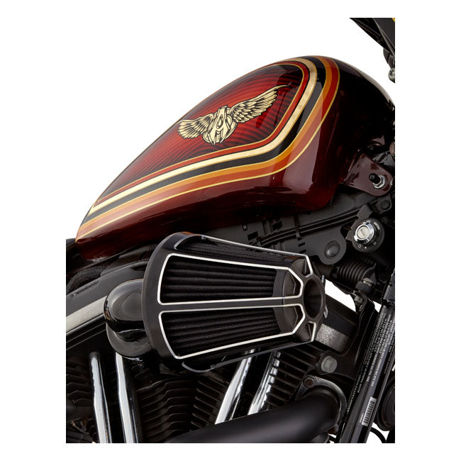 Arlen Ness, 90° Monster Sucker air cleaner. Beveled