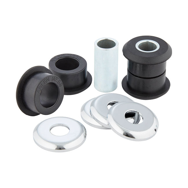 Arlen Ness, handlebar dampening kit Harder Chrome washers