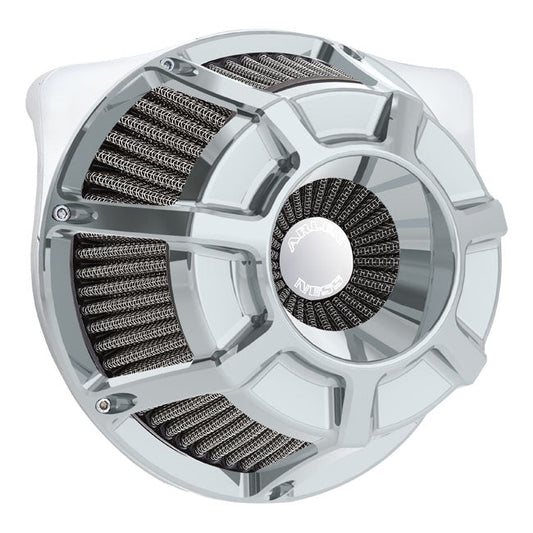 Arlen Ness, inverted air cleaner kit ''Beveled''. Chrome
