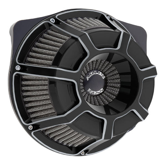 Arlen Ness, inverted air cleaner kit ''Beveled''. Black CC