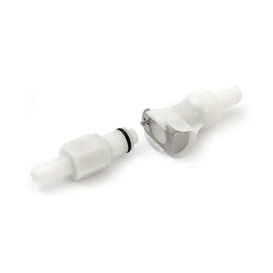 Motion Pro, fuel hose connector. 5/16" I.D. Dual shut off