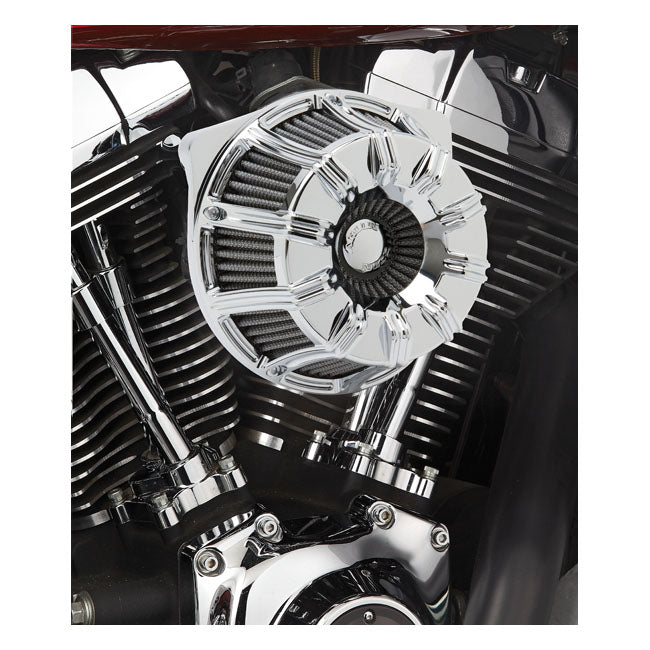 Arlen Ness, inverted air cleaner kit ''10-Gauge''. Chrome