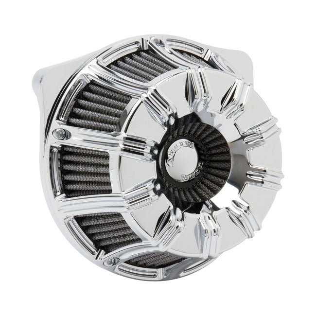 Arlen Ness, inverted air cleaner kit ''10-Gauge''. Chrome