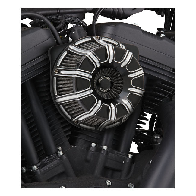 Arlen Ness, inverted air cleaner kit ''10-Gauge''. Black CC