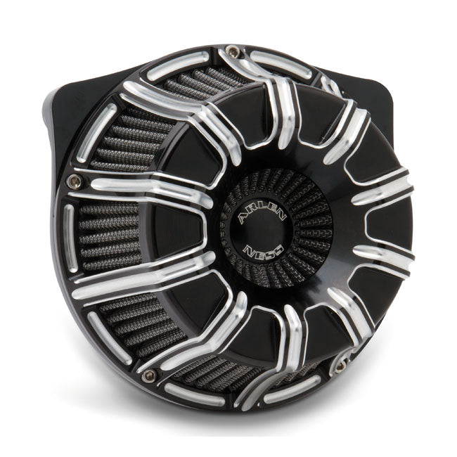 Arlen Ness, inverted air cleaner kit ''10-Gauge''. Black CC
