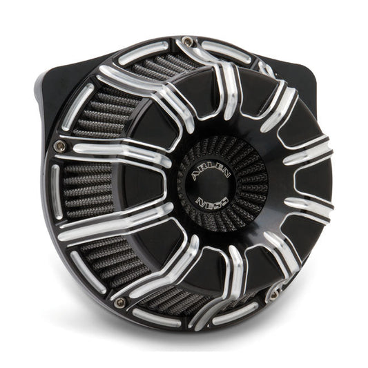 Arlen Ness, inverted air cleaner kit ''10-Gauge''. Black CC