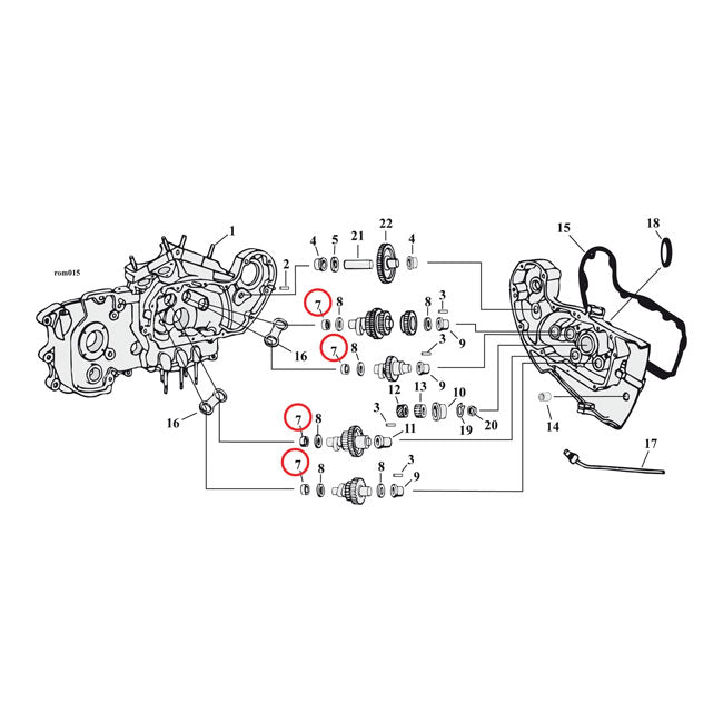 JIMS, camshaft needle bearing Inner