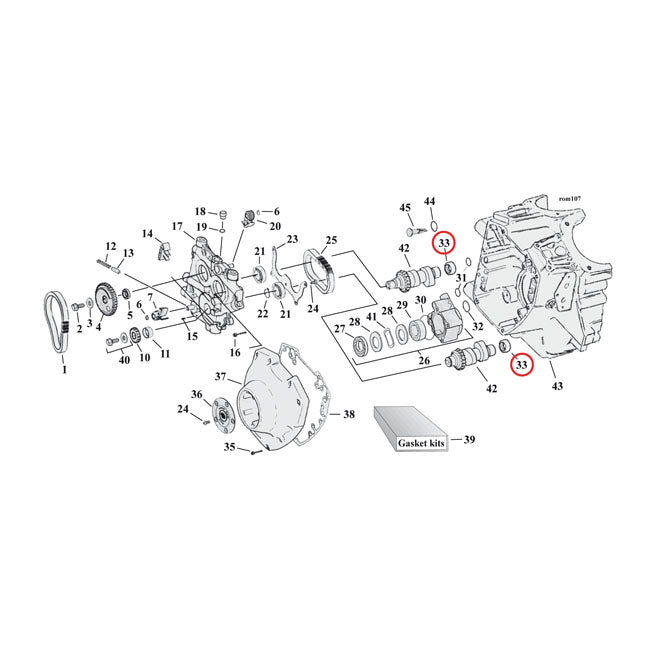 JIMS, camshaft needle bearing Inner