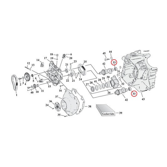 JIMS, camshaft needle bearing Inner