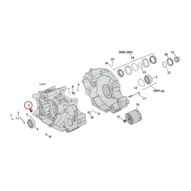 JIMS, camshaft needle bearing Inner