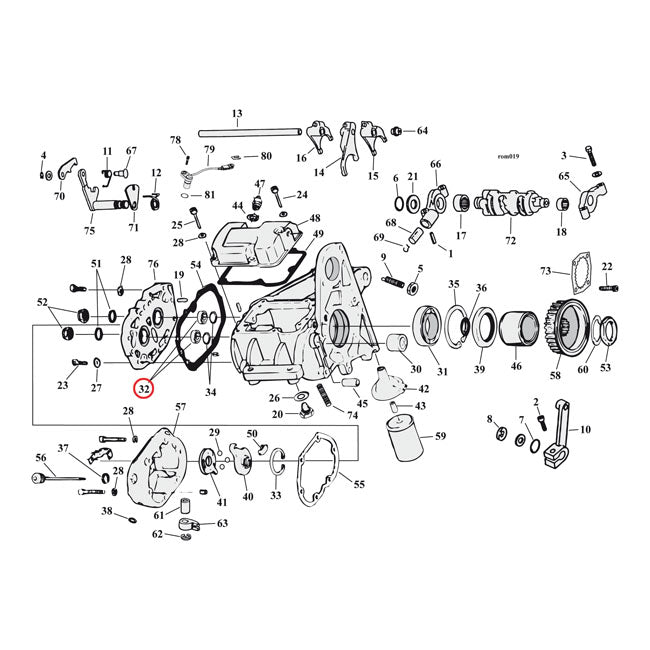 JIMS bearing, transmission trapdoor & engine balancer