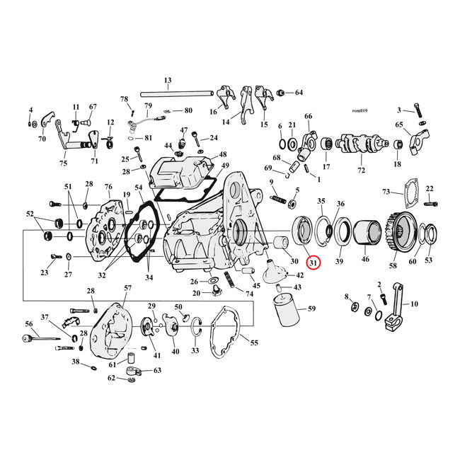 JIMS, bearing transmission mainshaft