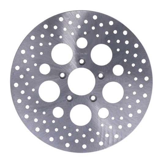 Brake rotor L/R front, 11.5" drilled stainless
