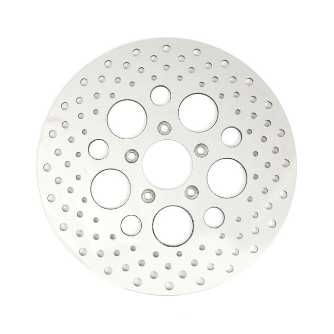 Brake rotor L/R front, 11.5" drilled stainless