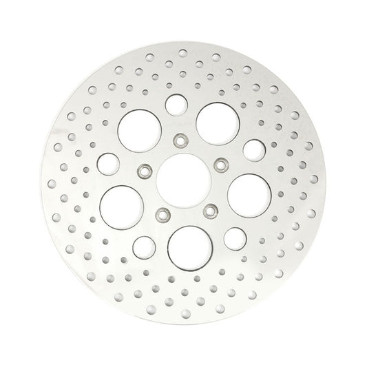 Brake rotor L/R front, 11.5" drilled stainless