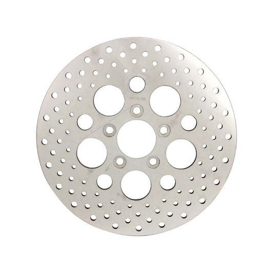 Brake rotor rear. Polished stainless drilled 11.5"