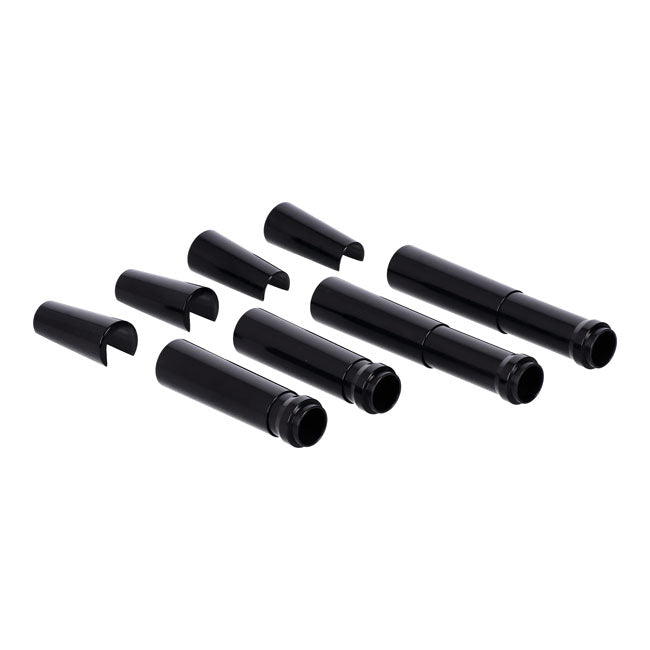JIMS, billet ''A Cut Above'' aluminum pushrod cover kit. Black