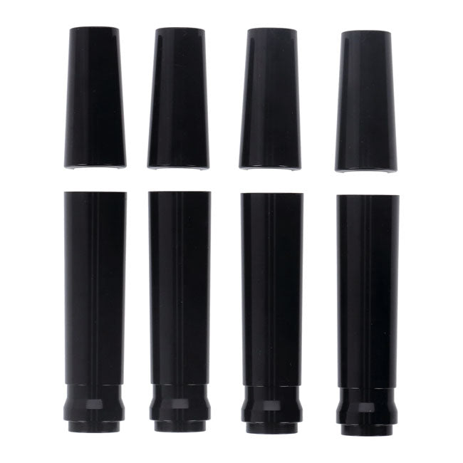JIMS, billet ''A Cut Above'' aluminum pushrod cover kit. Black