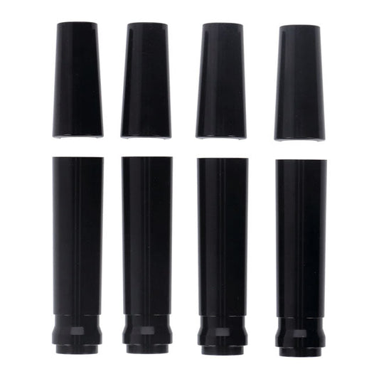 JIMS, billet ''A Cut Above'' aluminum pushrod cover kit. Black