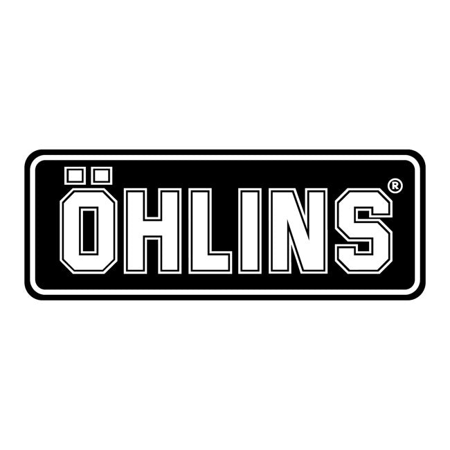 Öhlins Logo sticker black/white medium