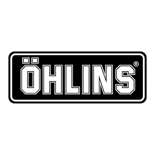 Öhlins Logo sticker black/white medium