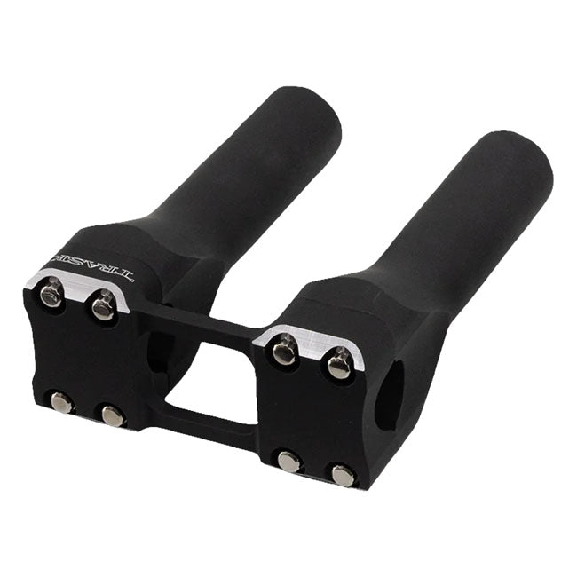 Trask, Assault risers 6". Black reverse cut