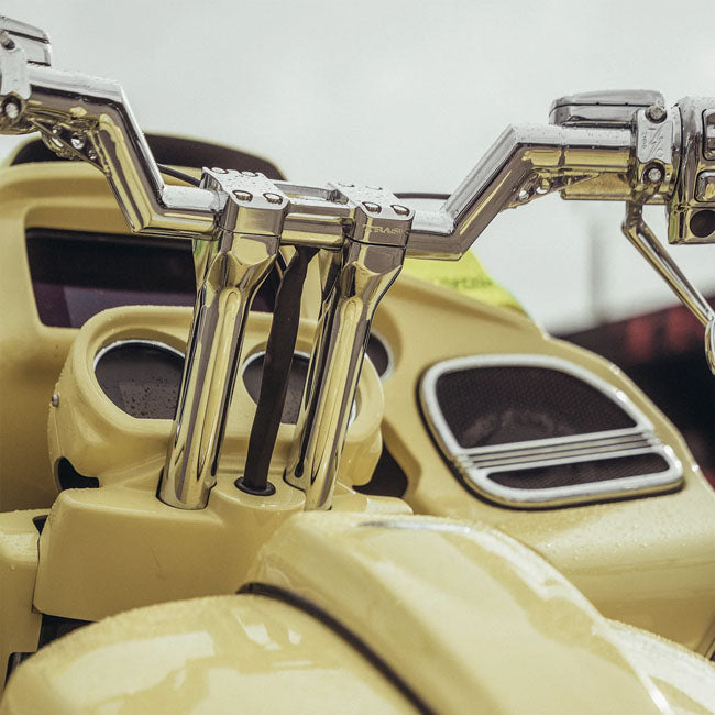 Trask, Assault risers 8". Chrome