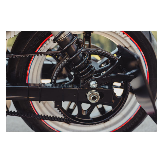 Cult-Werk, side mount license plate bracket, black. Germany