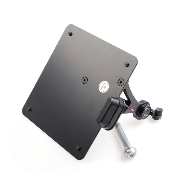 Cult-Werk, side mount license plate bracket, black. Germany