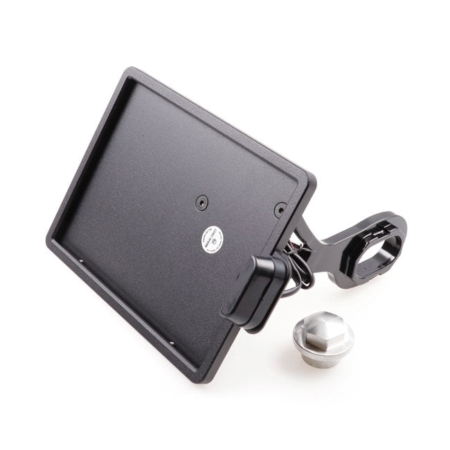 Cult-Werk, side mount license plate bracket Black Austria
