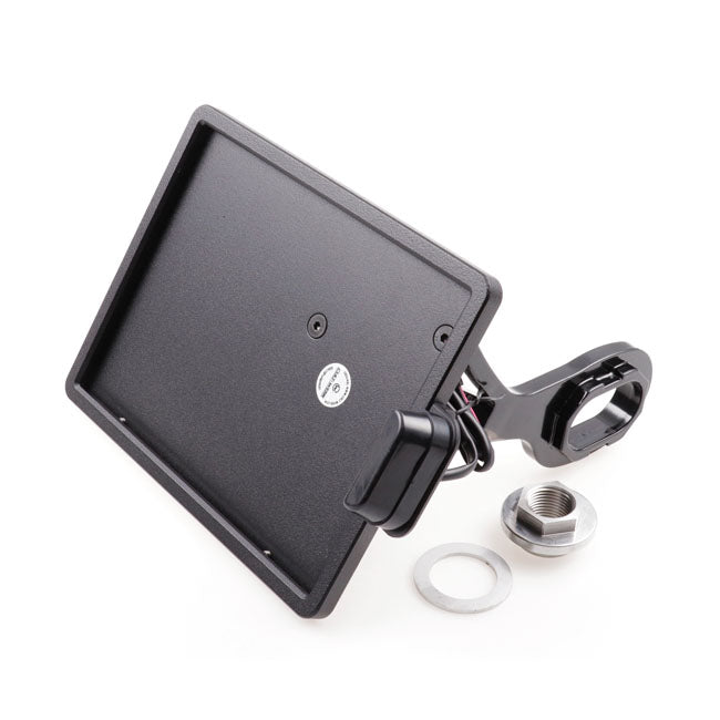 Cult-Werk, side mount license plate bracket Black Austria