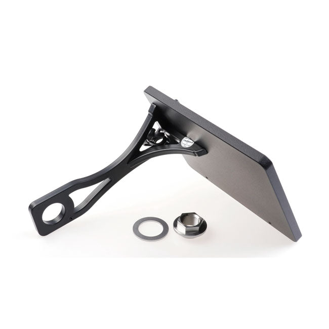 Cult-Werk, side mount license plate bracket Black Austria