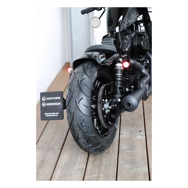 Cult-Werk, rear fender ''Low''. Gloss black