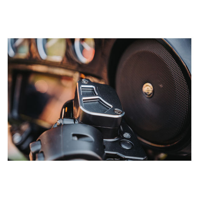 Cult-Werk, master cylinder cover ''Racing''. Black