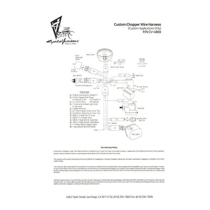 Cycle Visions, chopper wiring harness kit