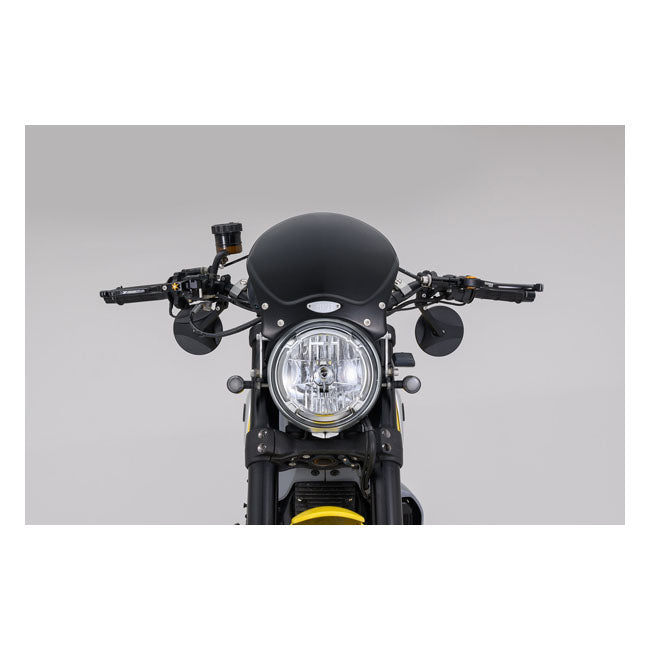 Daytona, clamp-on ABS mirror. 22mm