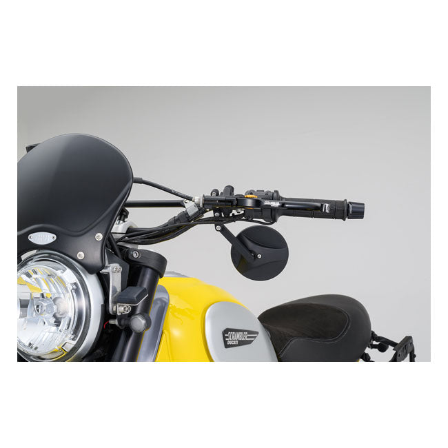 Daytona, clamp-on ABS mirror. 22mm